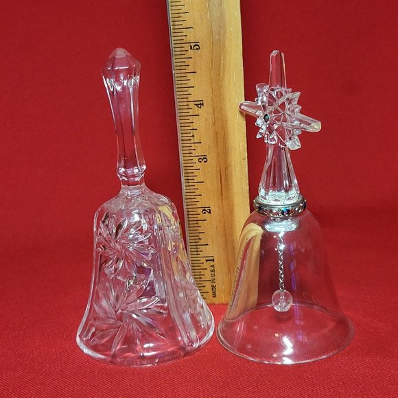 2002 Lenox Cross Bell of Peace Pave Jewels & Clear Crystal Dinner Bell Glass - Picture 8 of 11